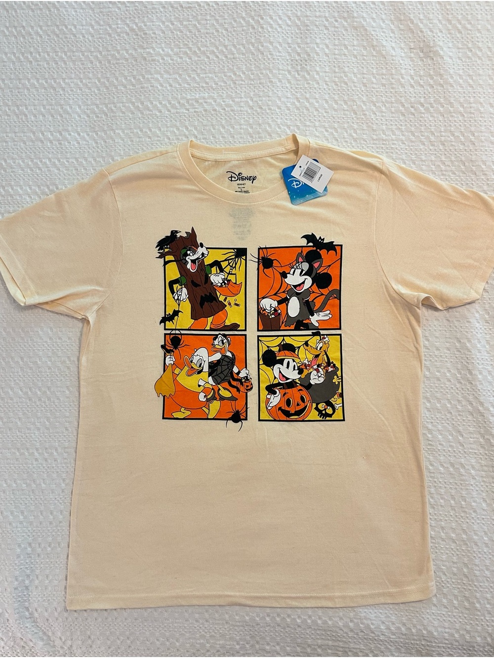 Disney Cream Logo Crewneck Tee